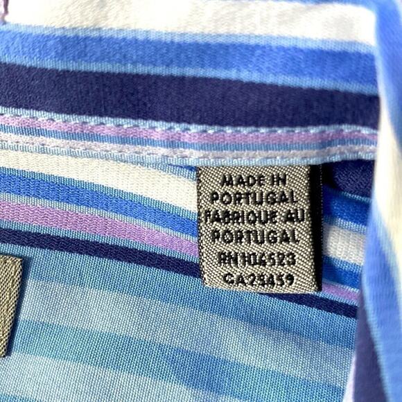 Men shirt TED BAKER London dress shirt long sleeves French cuffs 100% Cotton MED - Picture 5 of 12